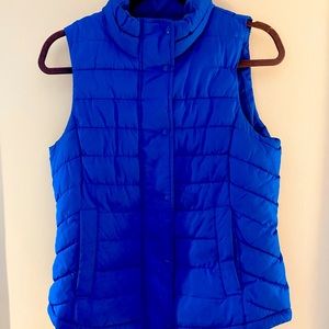 Gap Small royal blue puffy vest, new without tags